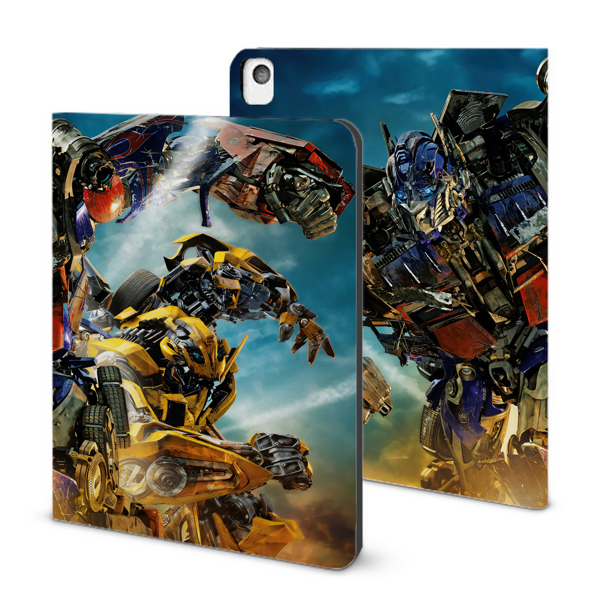 （画像用） Transformers トランスフォーマー IPadケース ペンホルダー付き ブックスタイルデザイン